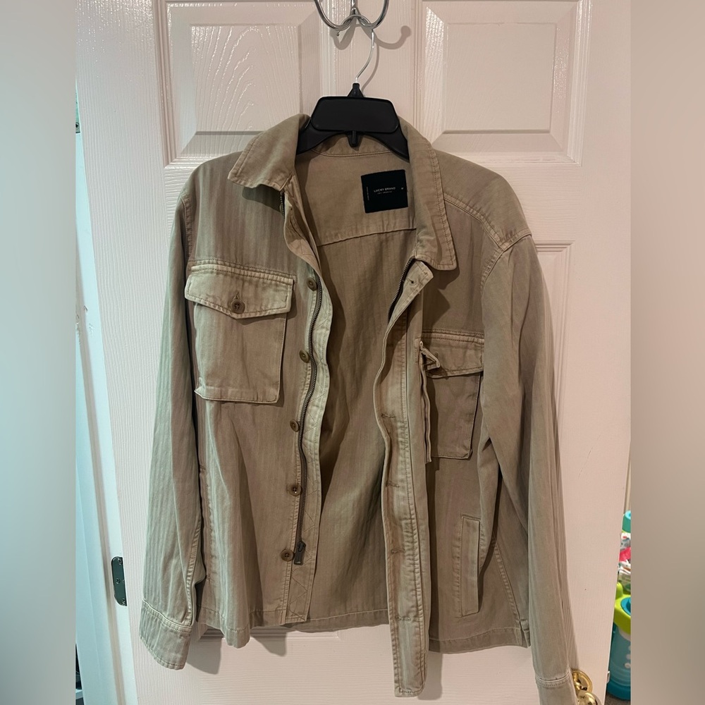 Lucky Brand Men’s Khaki Denim Jacket